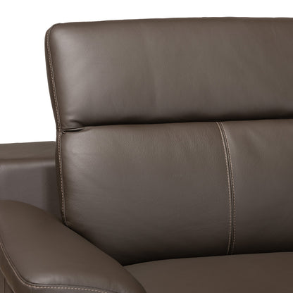 Baxton Studio - Reverie Sectional Sofa in Brown/Walnut Brown - LSG6002L-Sectional-Full Leather-Brown-Dakota 05 view 3