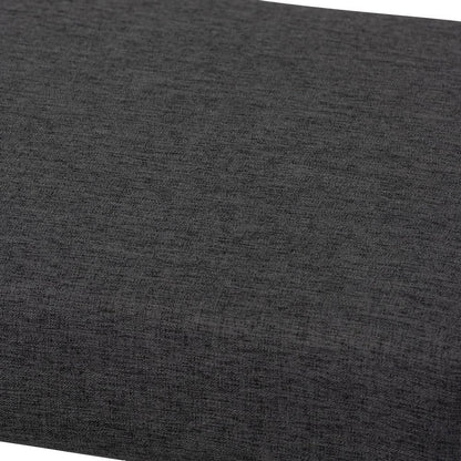 Baxton Studio - Rika Dining Bench in Dark Grey - BBT5367-Dark Grey/Walnut-Bench view 4