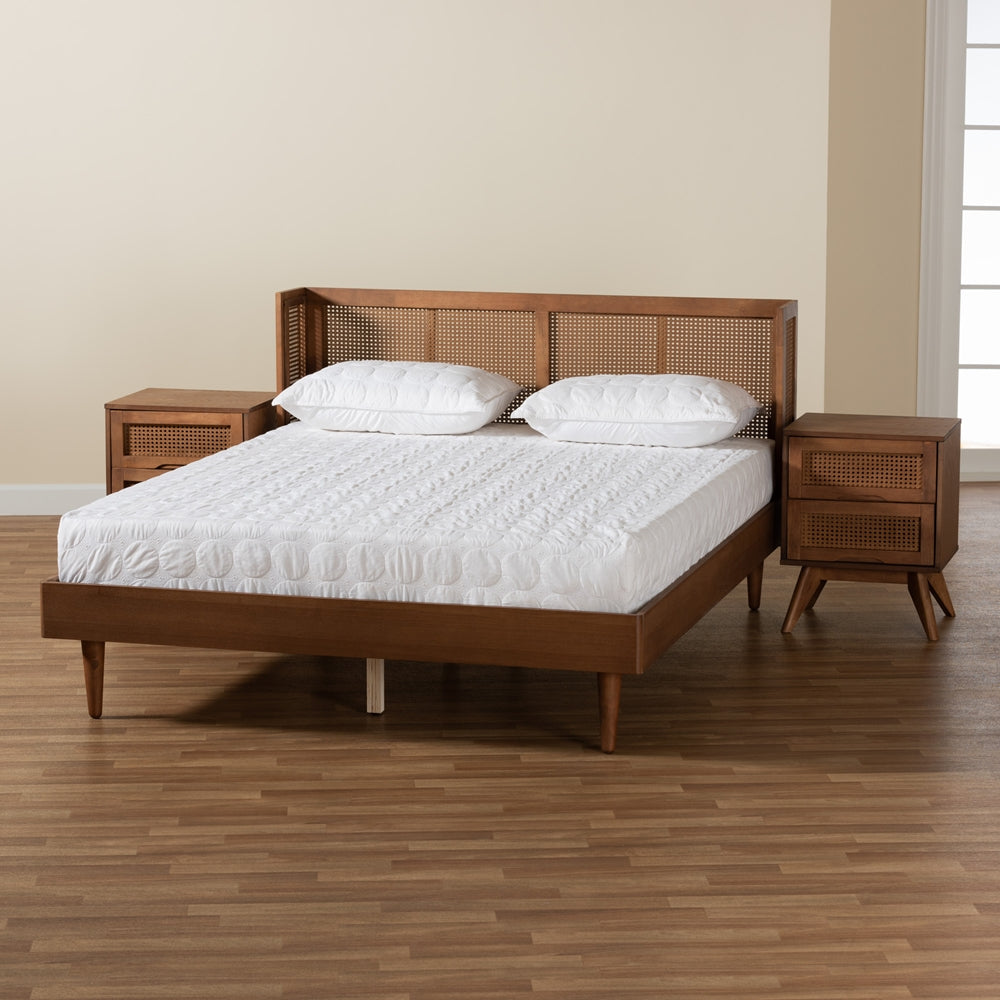 Baxton Studio - Rina Full Bedroom Set in Ash Walnut - MG97151-Ash Walnut-Full-3PC Set view 11