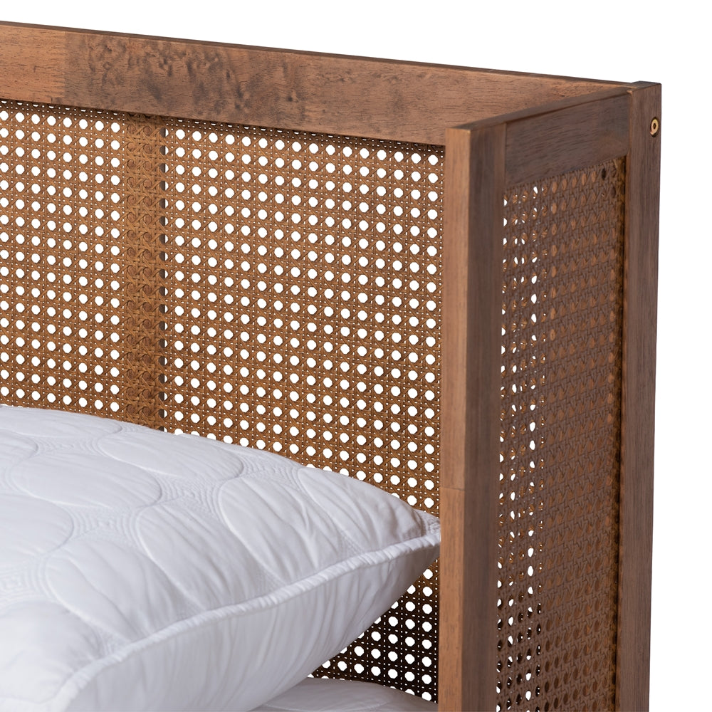 Baxton Studio - Rina King Bedroom Set in Ash Walnut - MG97151-Ash Walnut-King-4PC Set view 8