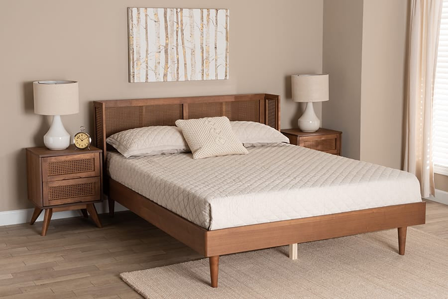 Baxton Studio - Rina Queen Bedroom Set in Ash Walnut - MG97151-Ash Walnut-Queen-3PC Set view 10