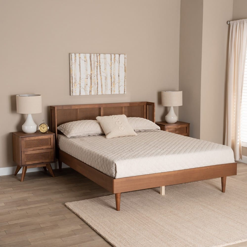 Baxton Studio - Rina Queen Bedroom Set in Ash Walnut - MG97151-Ash Walnut-Queen-3PC Set view 11
