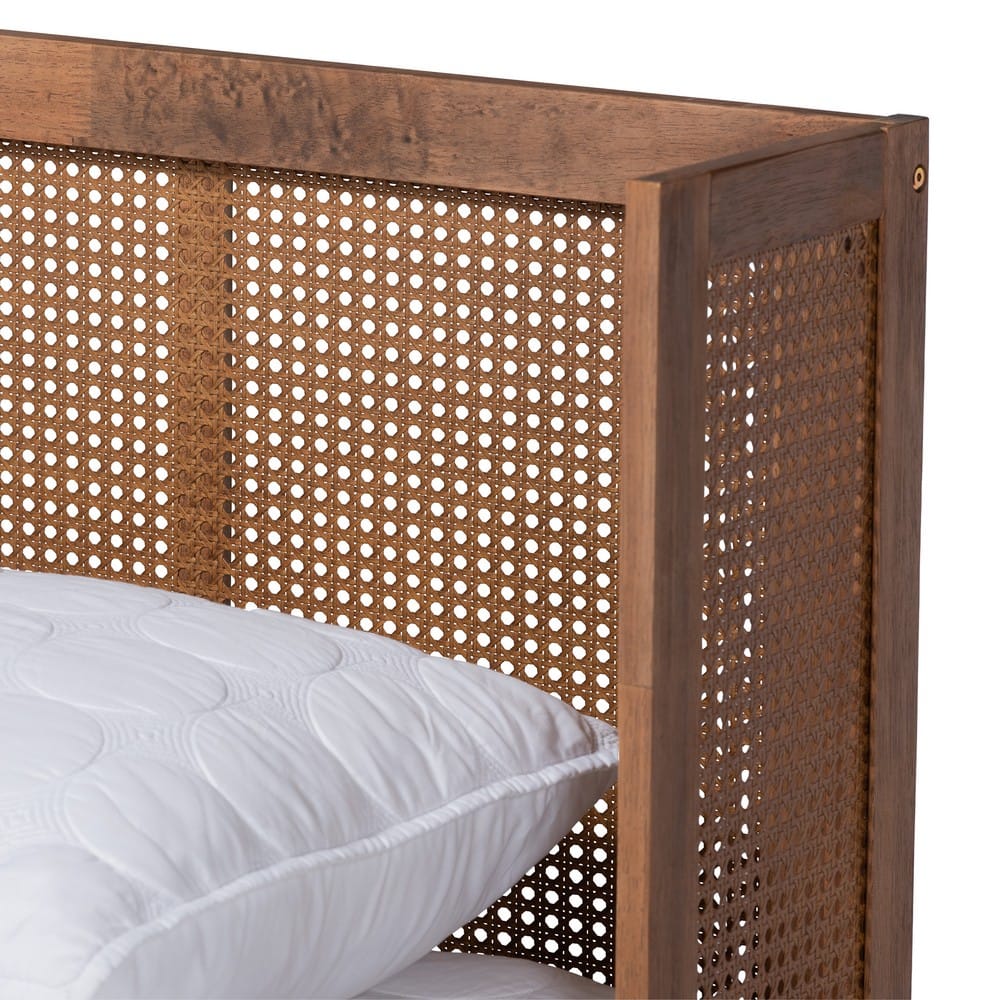 Baxton Studio - Rina Queen Bedroom Set in Ash Walnut - MG97151-Ash Walnut-Queen-4PC Set view 8