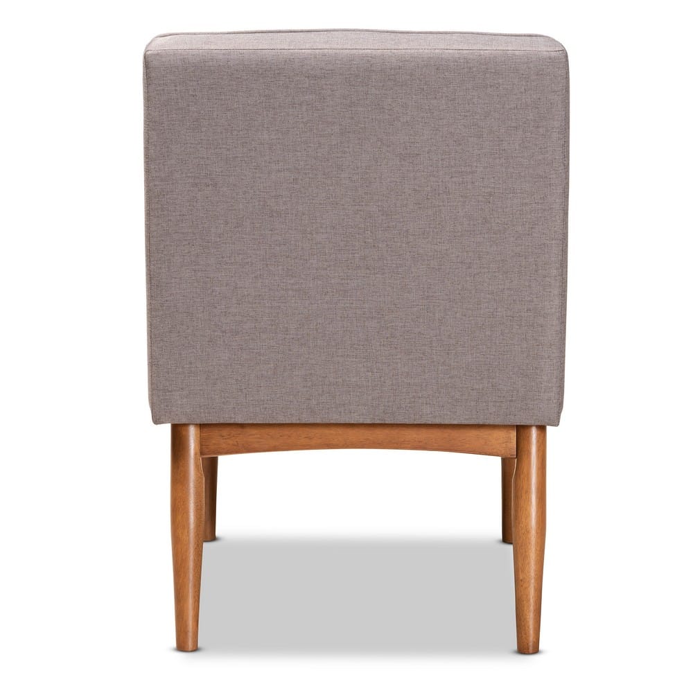 Baxton Studio - Riordan Dining Chair in Grey/Walnut Brown  - BBT8051.13-Grey/Walnut-CC view 4