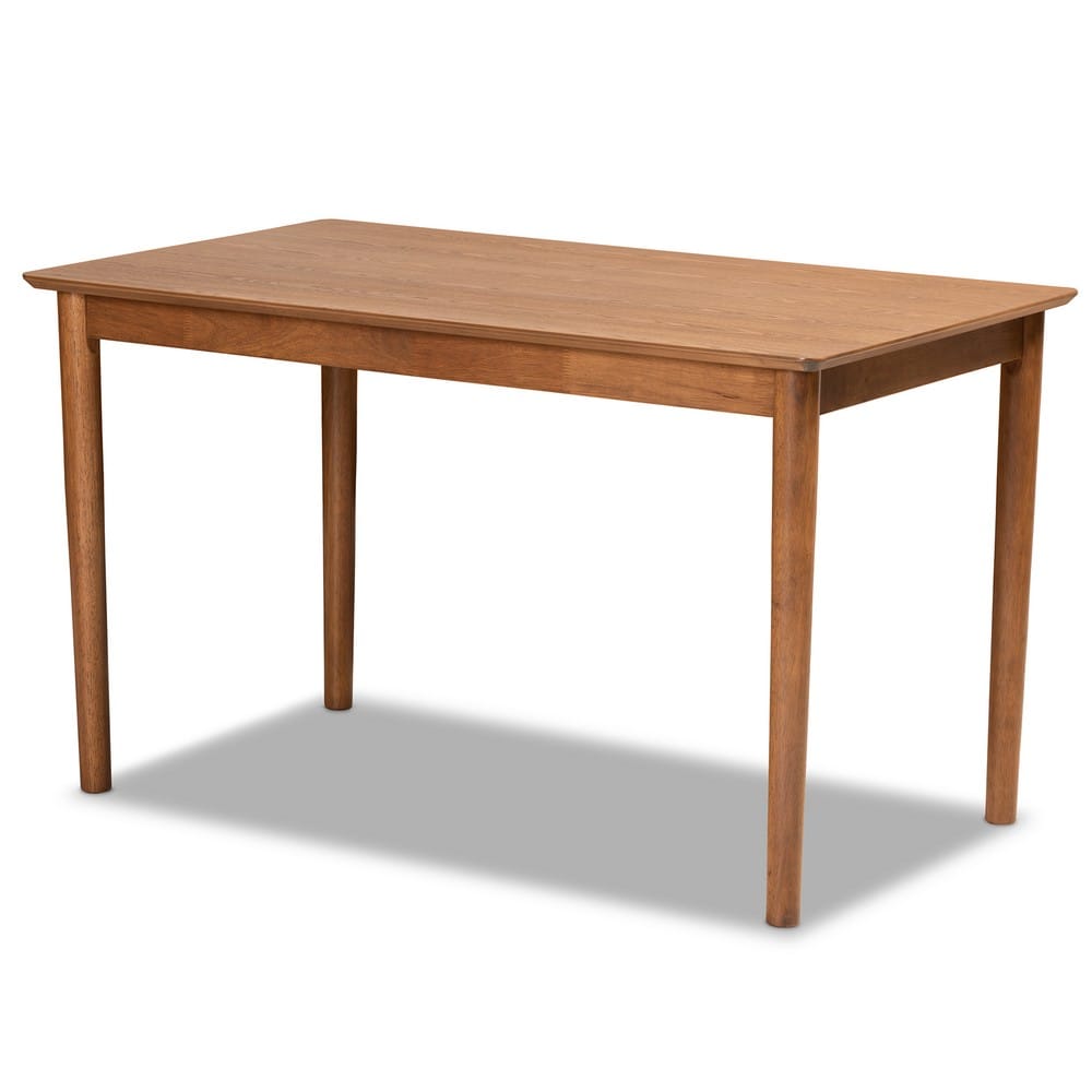 Baxton Studio - Riordan Dining Set in Grey/Walnut Brown  - BBT8051.13-Grey/Walnut-5PC Dining Nook Set view 6
