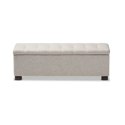 Baxton Studio - RoaNoke Storage Bench in Beige - BBT3101-OTTO-Beige-H1217-3 view 1
