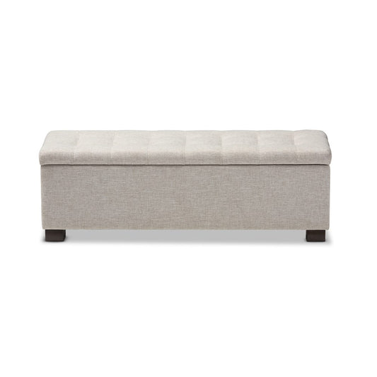 Baxton Studio - RoaNoke Storage Bench in Beige - BBT3101-OTTO-Beige-H1217-3 view 1