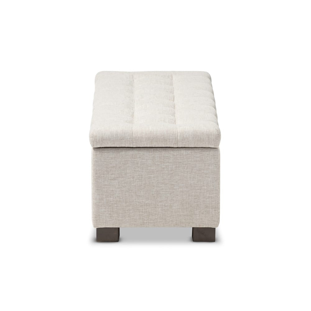 Baxton Studio - RoaNoke Storage Bench in Beige - BBT3101-OTTO-Beige-H1217-3 view 2