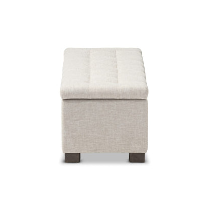 Baxton Studio - RoaNoke Storage Bench in Beige - BBT3101-OTTO-Beige-H1217-3 view 2