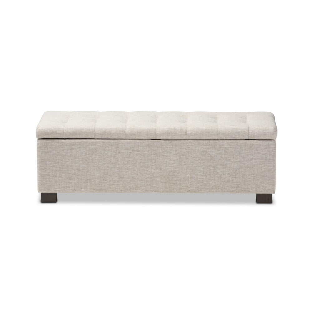 Baxton Studio - RoaNoke Storage Bench in Beige - BBT3101-OTTO-Beige-H1217-3 view 3