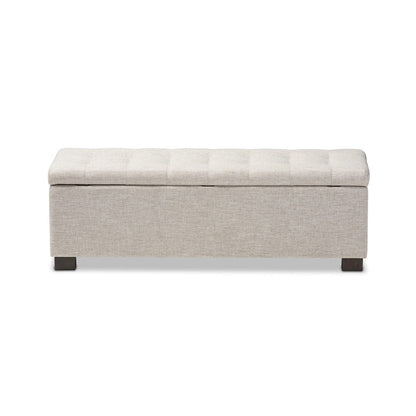 Baxton Studio - RoaNoke Storage Bench in Beige - BBT3101-OTTO-Beige-H1217-3 view 3