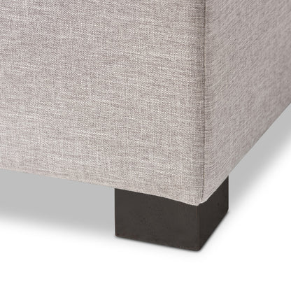 Baxton Studio - RoaNoke Storage Bench in Grayish Beige - BBT3101-OTTO-Greyish Beige-H1217-14 view 5