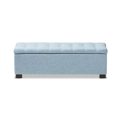 Baxton Studio - RoaNoke Storage Bench in Light Blue - BBT3101-OTTO-Light Blue-H1217-21 view 1
