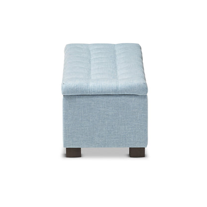 Baxton Studio - RoaNoke Storage Bench in Light Blue - BBT3101-OTTO-Light Blue-H1217-21 view 2