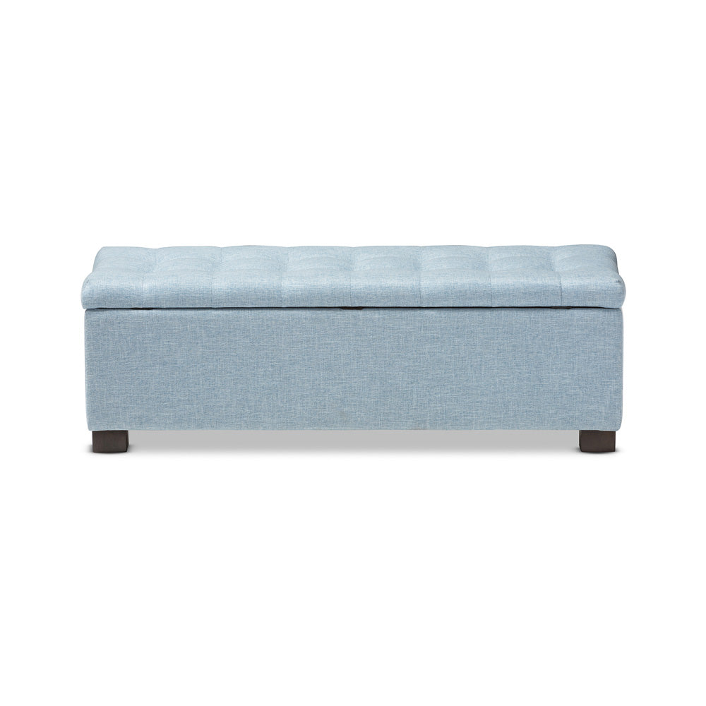 Baxton Studio - RoaNoke Storage Bench in Light Blue - BBT3101-OTTO-Light Blue-H1217-21 view 3