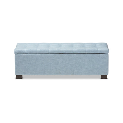 Baxton Studio - RoaNoke Storage Bench in Light Blue - BBT3101-OTTO-Light Blue-H1217-21 view 3
