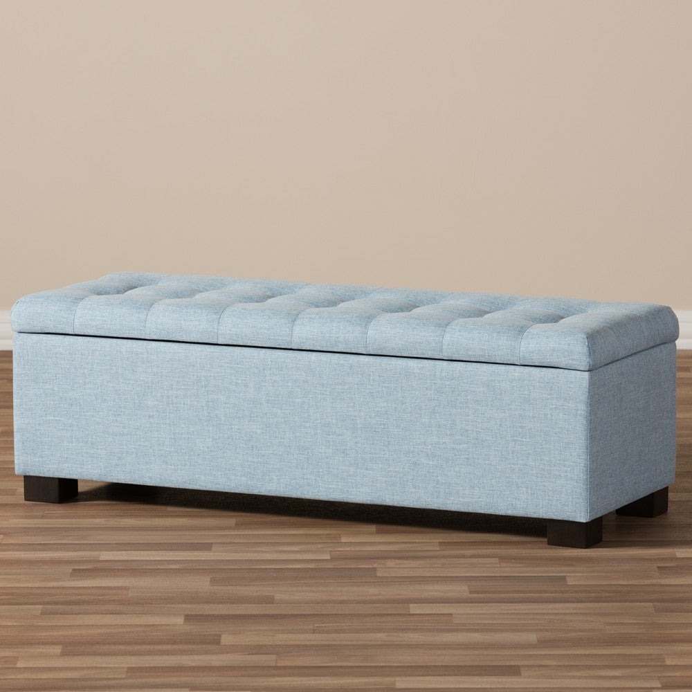 Baxton Studio - RoaNoke Storage Bench in Light Blue - BBT3101-OTTO-Light Blue-H1217-21 view 8
