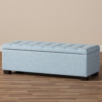 Baxton Studio - RoaNoke Storage Bench in Light Blue - BBT3101-OTTO-Light Blue-H1217-21 view 8
