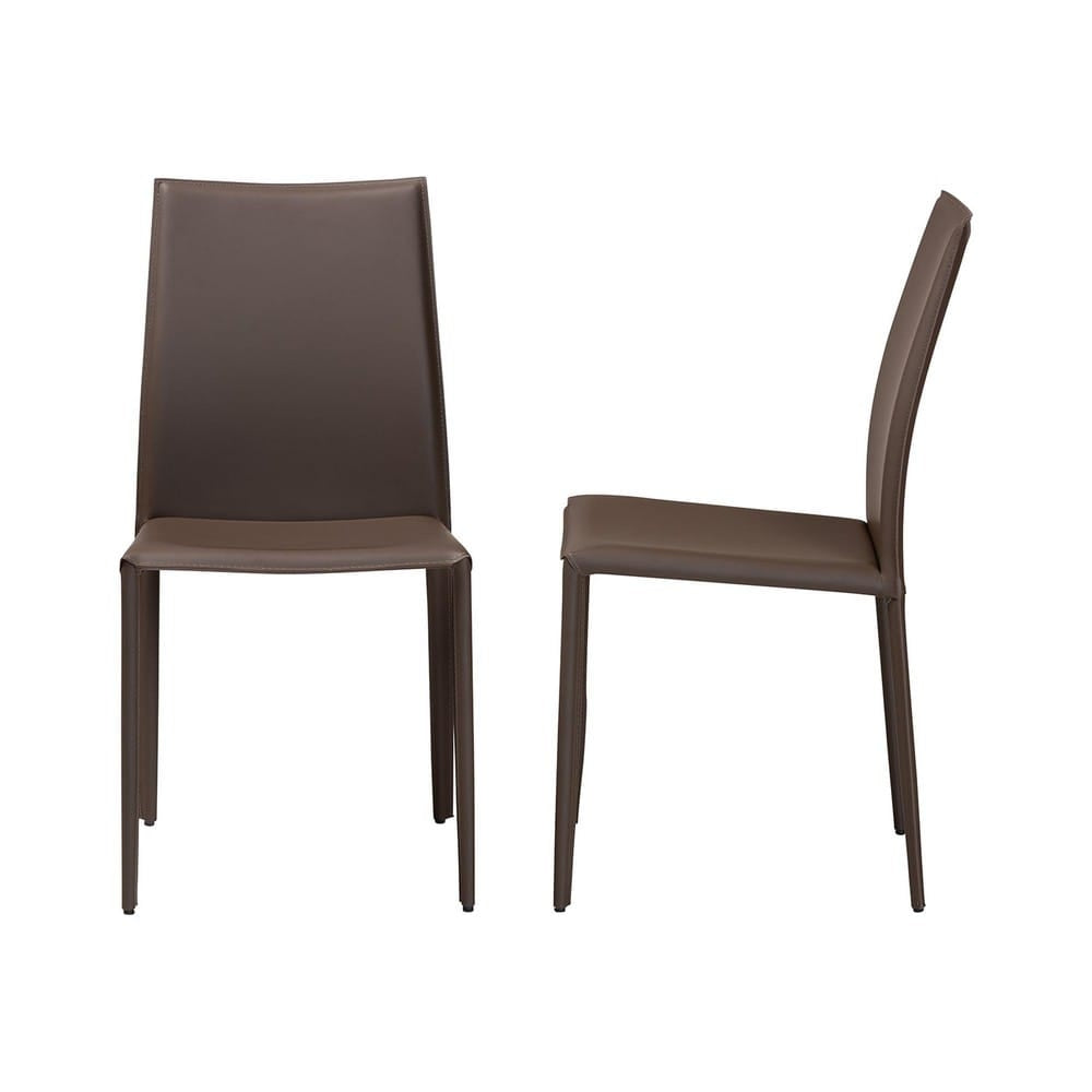 Baxton Studio - Rockford Set of 2 Dining Chairs in Taupe - ALC-1025-Taupe view 3