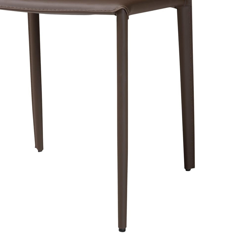Baxton Studio - Rockford Set of 2 Dining Chairs in Taupe - ALC-1025-Taupe view 5