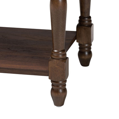 Baxton Studio - Roden Nightstand in Dark Brown - Roden-Brown-Nightstand view 7