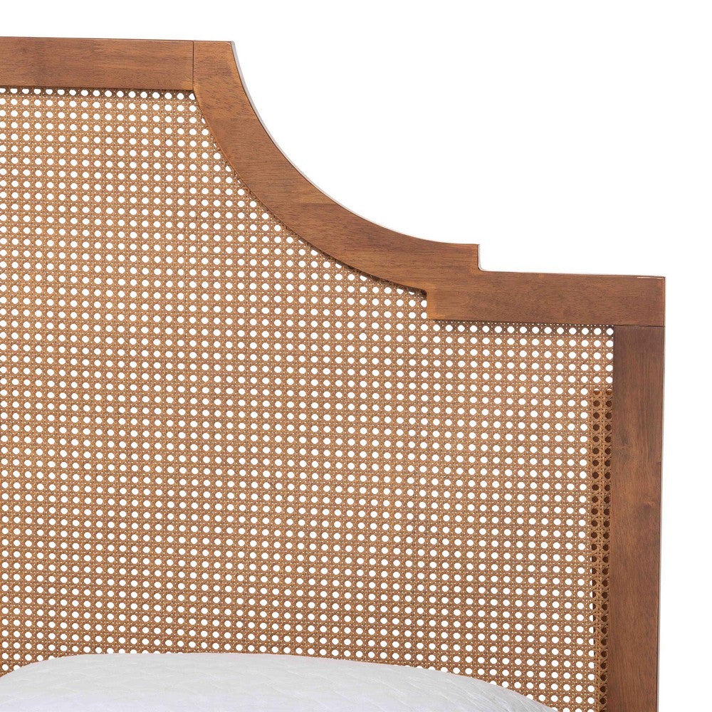 Baxton Studio - Rodolfo Queen Size Bed in Ash Walnut - MG9774/9704-Queen view 4