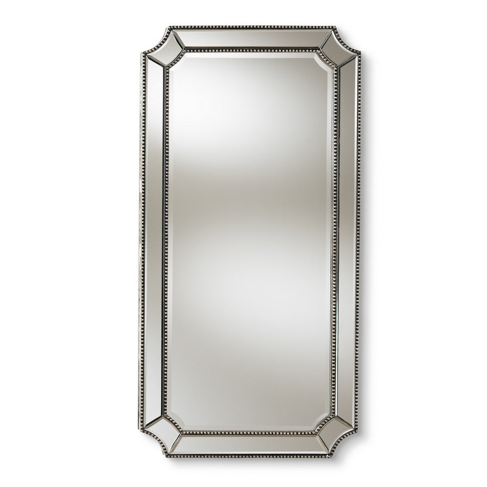 Baxton Studio - Romina Mirror in Antique Silver - RXW-8003 view 1