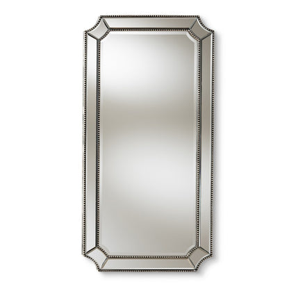 Baxton Studio - Romina Mirror in Antique Silver - RXW-8003 view 1