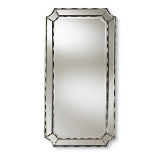 Baxton Studio - Romina Mirror in Antique Silver - RXW-8003 view 1