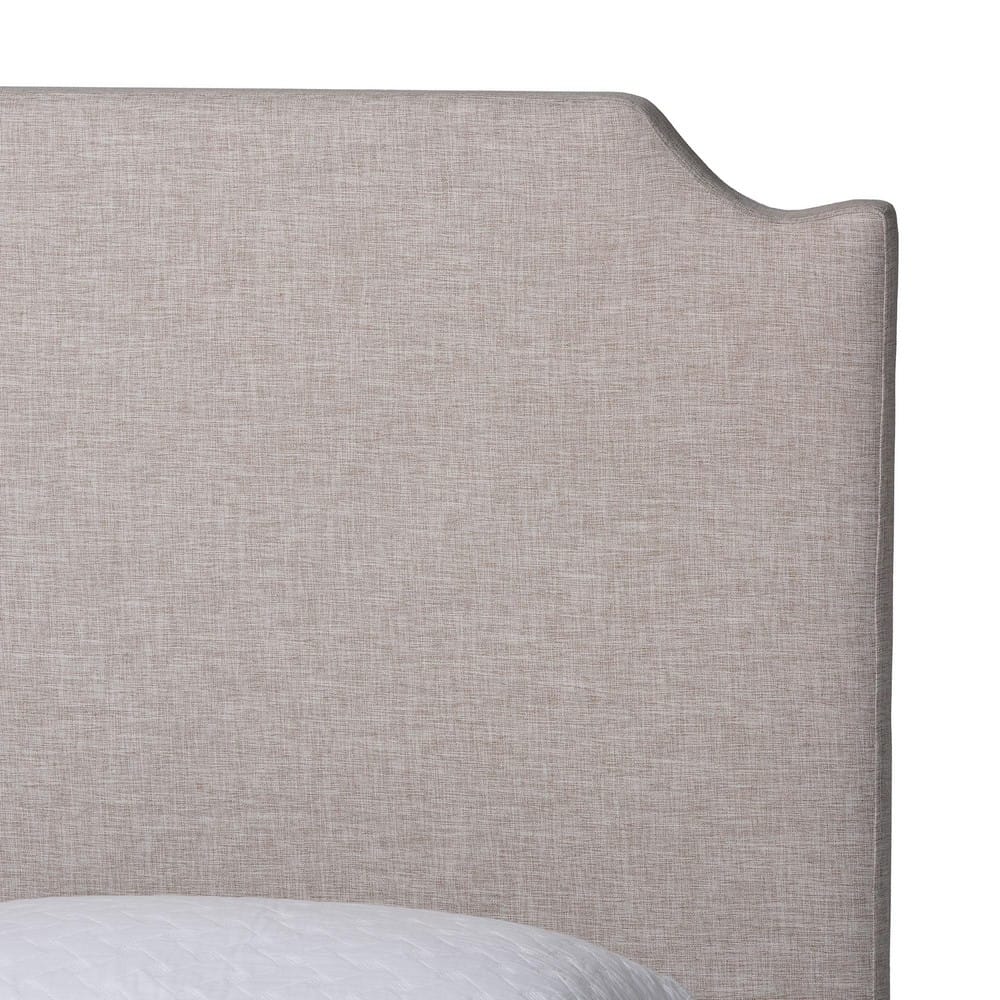 Baxton Studio - Ronelyn King Size Bed in Beige - BBT61383-Beige-H1217-3-King view 4