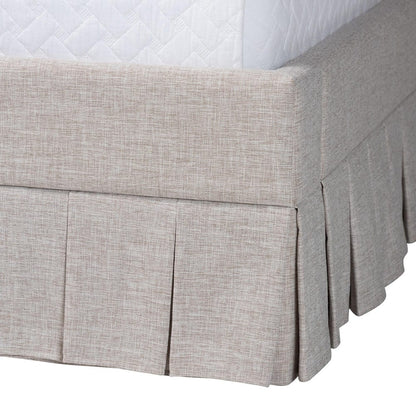 Baxton Studio - Ronelyn King Size Bed in Beige - BBT61383-Beige-H1217-3-King view 5