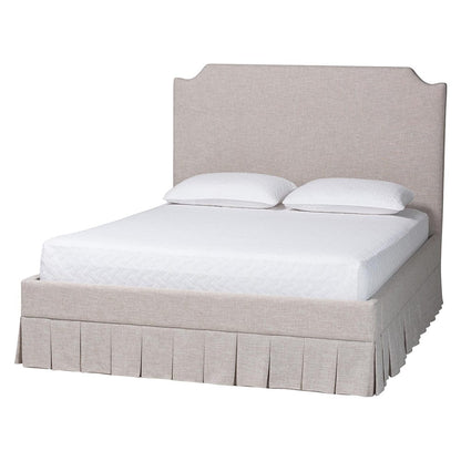 Baxton Studio - Ronelyn Queen Size Bed in Beige - BBT61383-Beige-H1217-3-Queen view 1