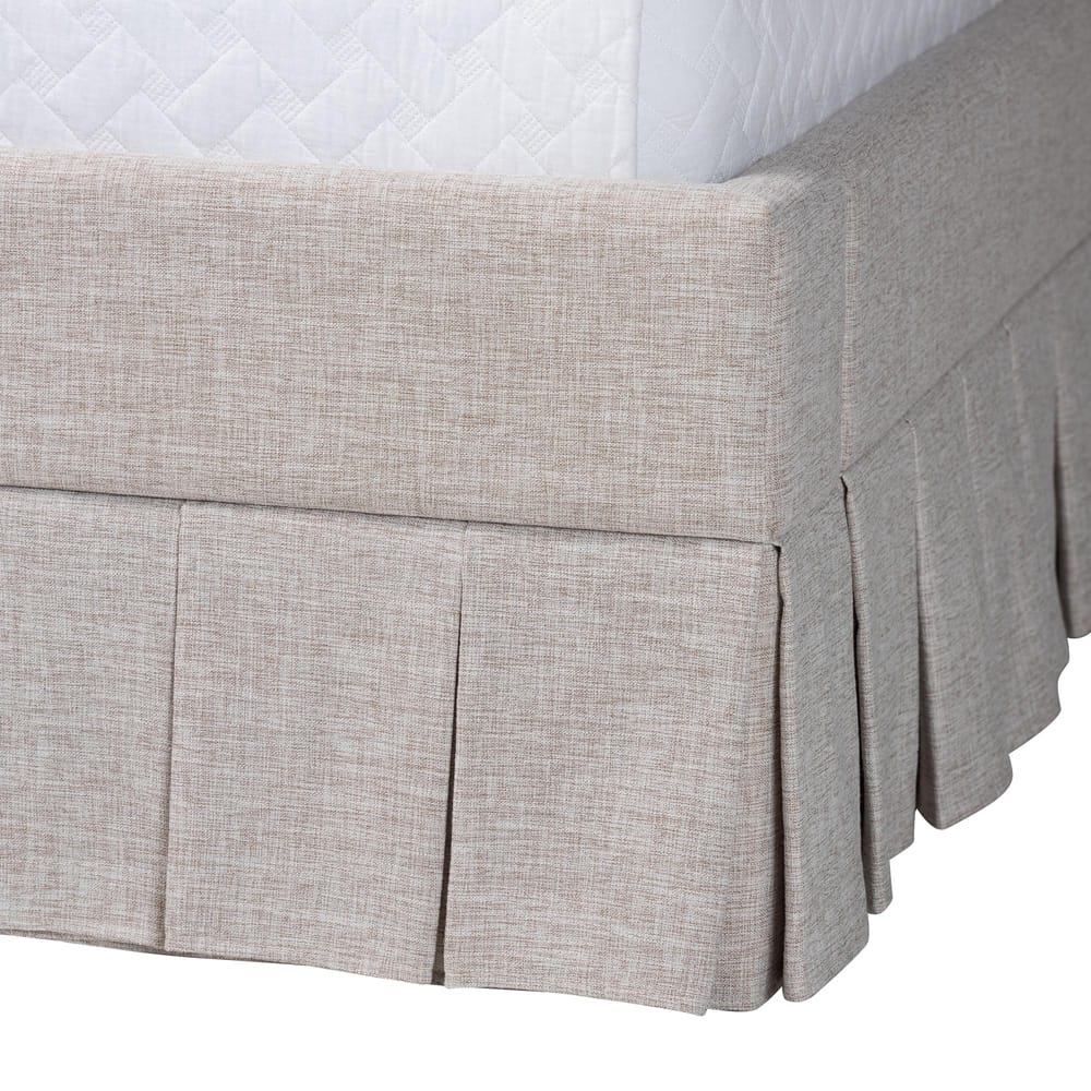 Baxton Studio - Ronelyn Queen Size Bed in Beige - BBT61383-Beige-H1217-3-Queen view 5