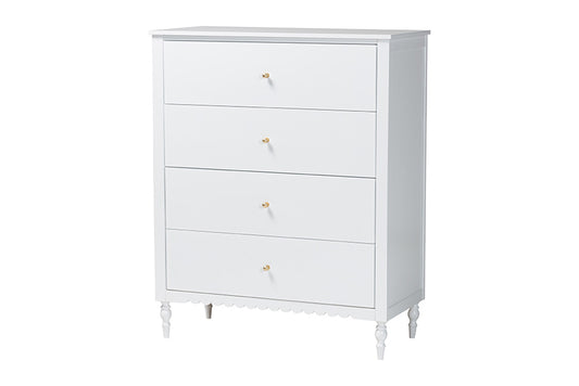 Baxton Studio - Roni Chest - Roni-White-Chest view 1