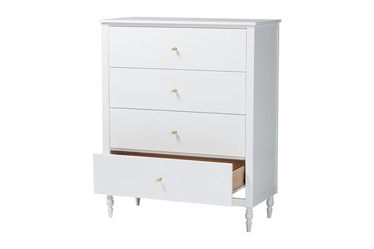 Baxton Studio - Roni Chest - Roni-White-Chest view 2