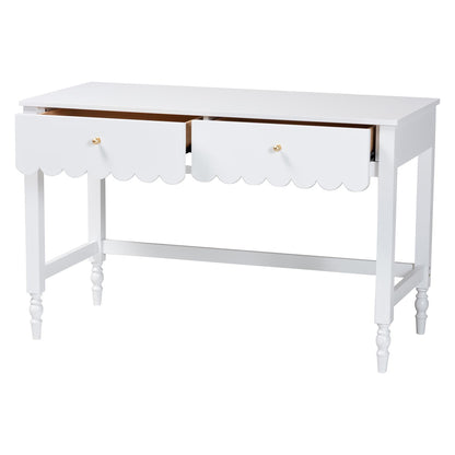 Baxton Studio - Roni Desk in White - Roni-White-Desk view 2
