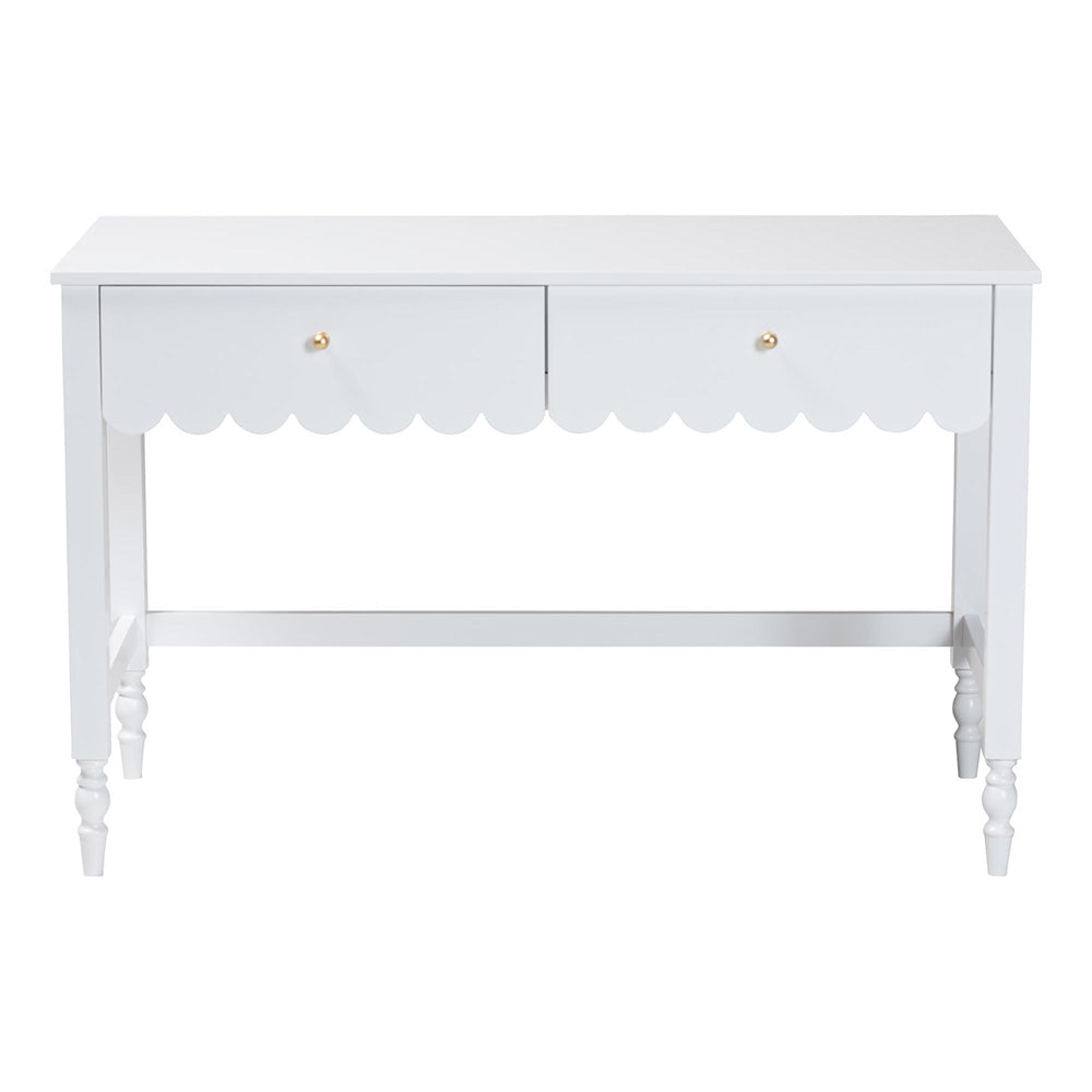 Baxton Studio - Roni Desk in White - Roni-White-Desk view 3
