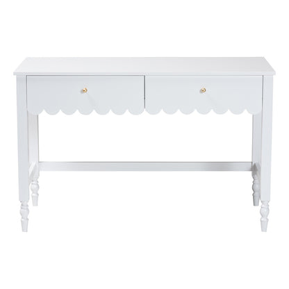 Baxton Studio - Roni Desk in White - Roni-White-Desk view 3