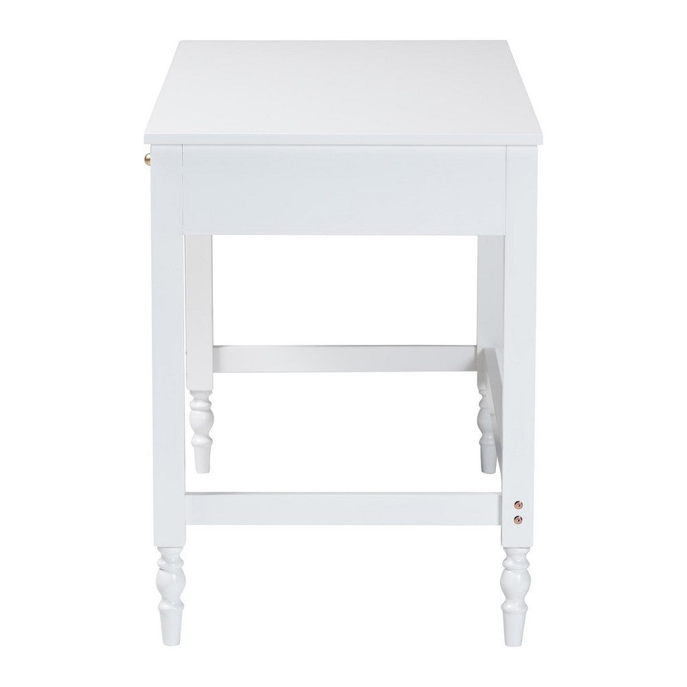 Baxton Studio - Roni Desk in White - Roni-White-Desk view 4