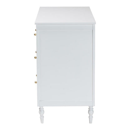 Baxton Studio - Roni Dresser in White - Roni-White-Dresser view 4
