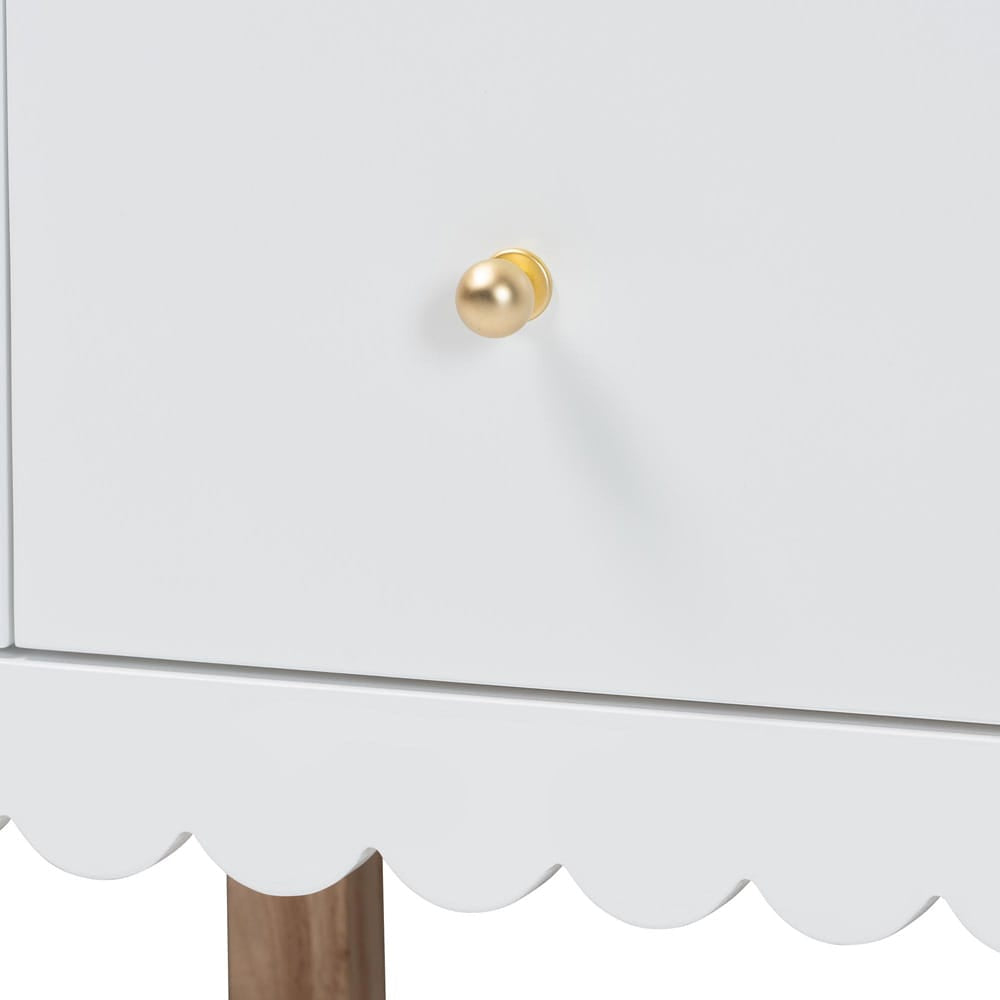 Baxton Studio - Roni Dresser in White - Roni-White-Dresser view 5