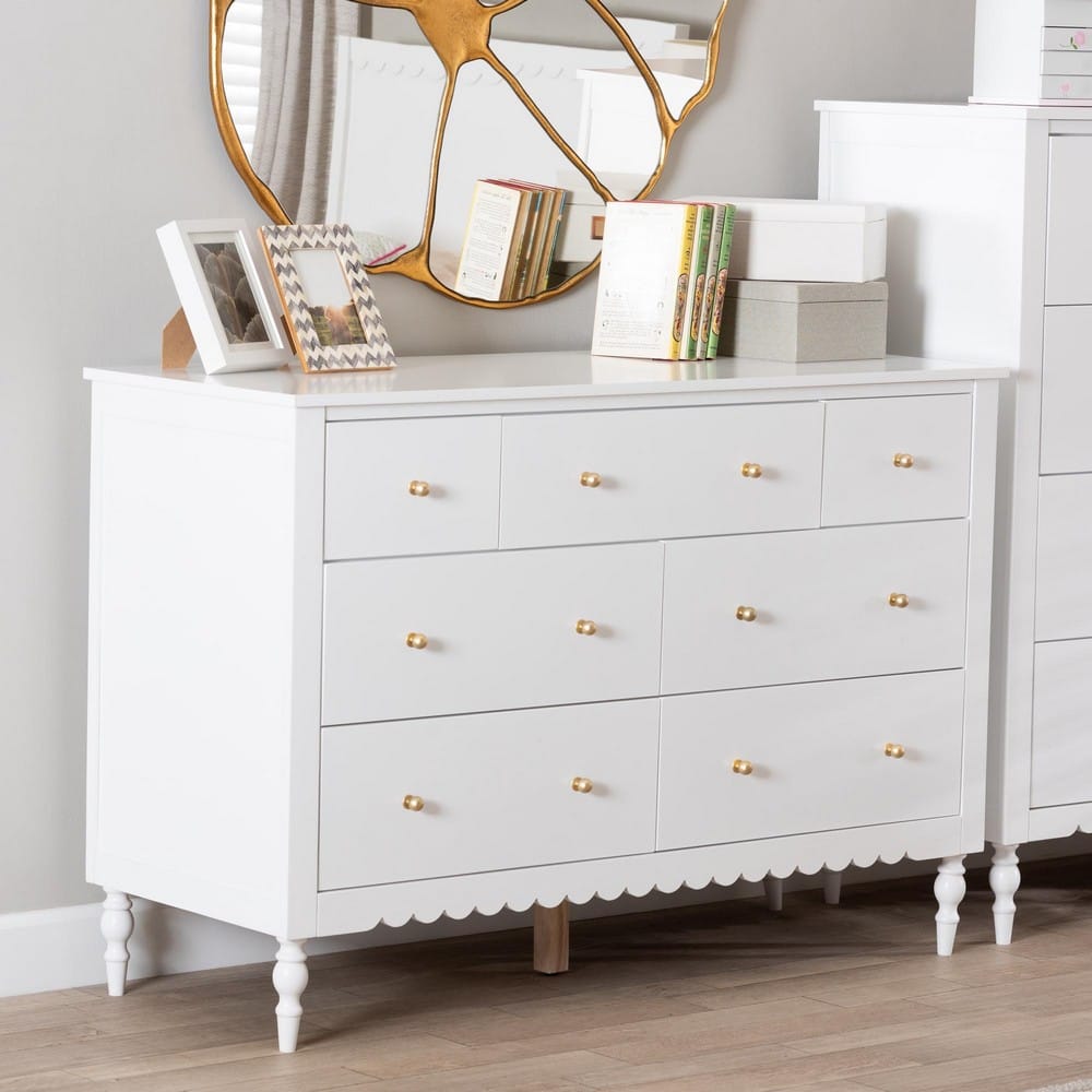 Baxton Studio - Roni Dresser in White - Roni-White-Dresser view 8