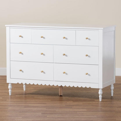 Baxton Studio - Roni Dresser in White - Roni-White-Dresser view 9