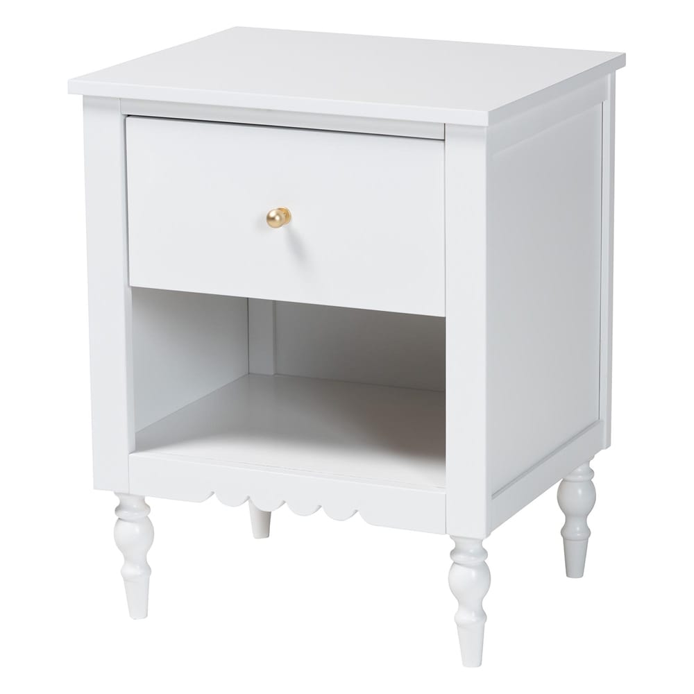 Baxton Studio - Roni Full Bedroom Set in White - Roni-White-Full 4PC Bedroom Set 1 view 4