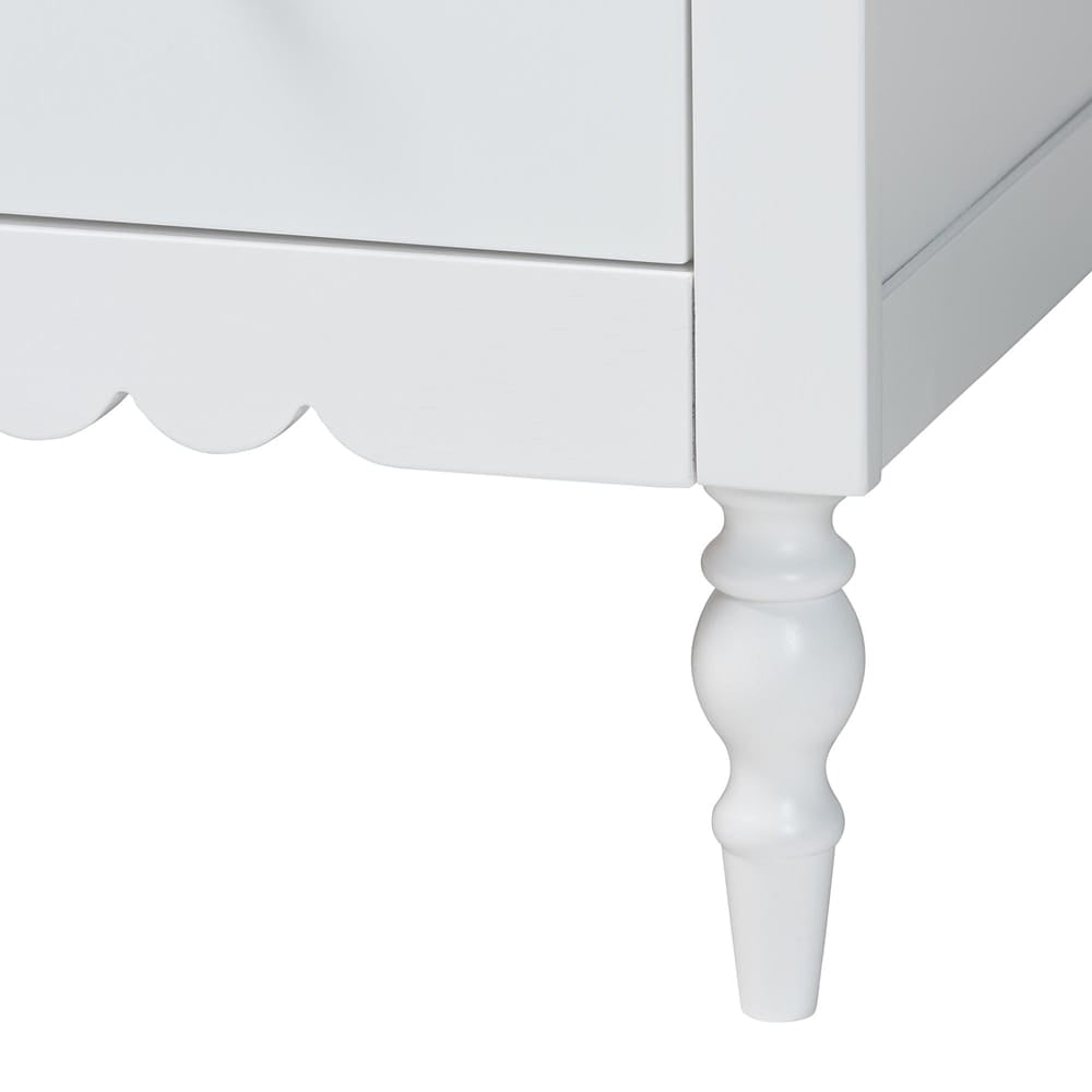 Baxton Studio - Roni Full Bedroom Set in White - Roni-White-Full 4PC Bedroom Set 1 view 7