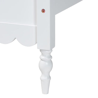 Baxton Studio - Roni Full Bedroom Set in White - Roni-White-Full 4PC Bedroom Set 1 view 9