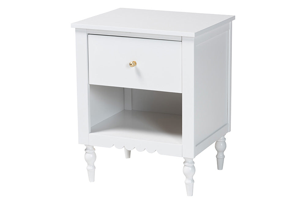 Baxton Studio - Roni Full Bedroom Set - Roni-White-Full 4PC Bedroom Set 2 view 4