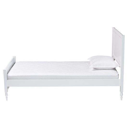 Baxton Studio - Roni Full Size Bed in White - Roni-White-Full view 2