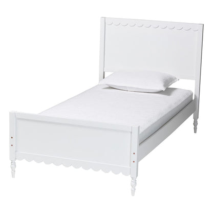 Baxton Studio - Roni Twin Bedroom Set in White - Roni-White-Twin 4PC Bedroom Set 1 view 3