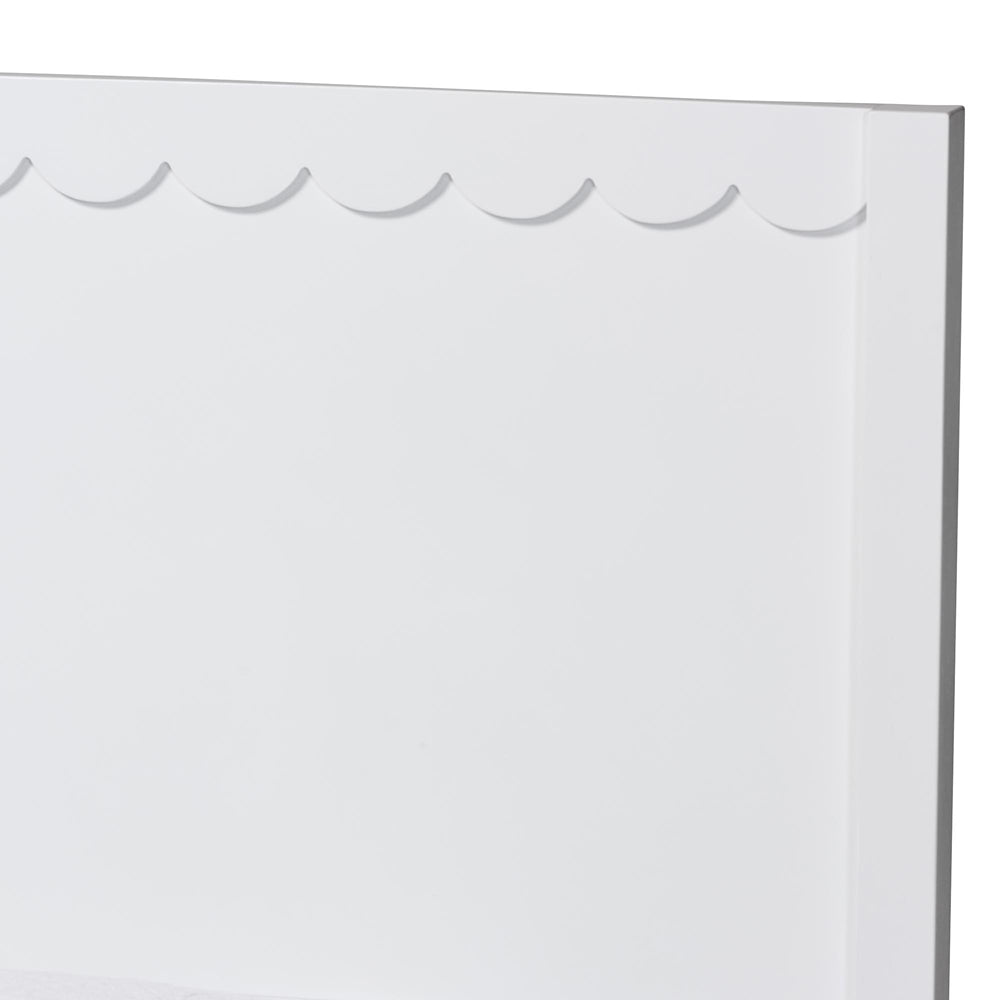 Baxton Studio - Roni Twin Size Bed in White - Roni-White-Twin view 4